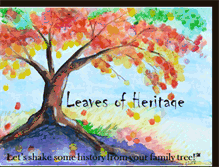 Tablet Screenshot of leavesofheritage.com